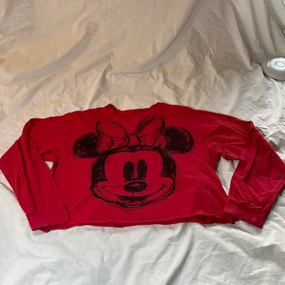 Mini Mouse Crop Long Sleeve T shirt - Picture 2 of 7